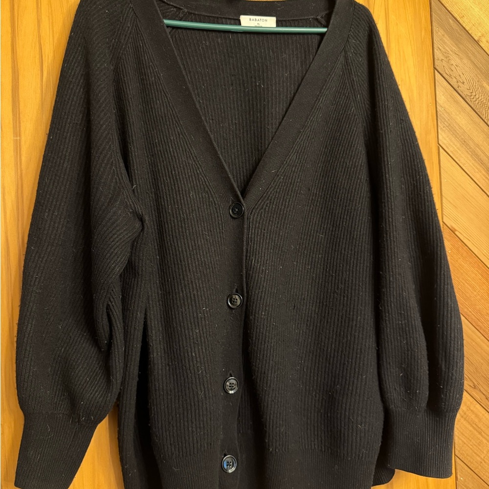 Babaton Black Cardigan Sweater